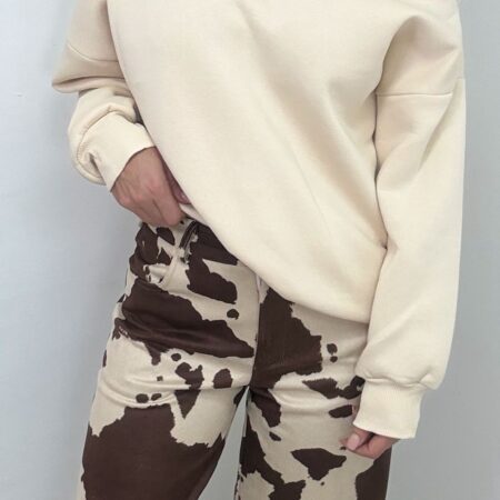 Jersey Lumina beige con apertura en hombro izquierdo