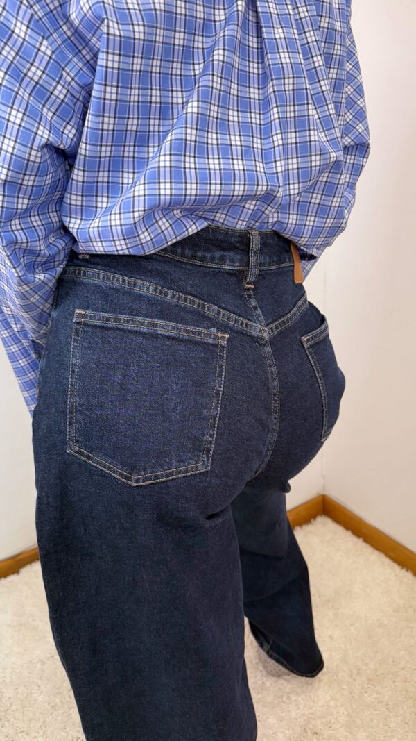 Pantalón vaquero Lumina ancho azul marino - Imagen 2
